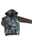 Charcoal Dino Hoodie