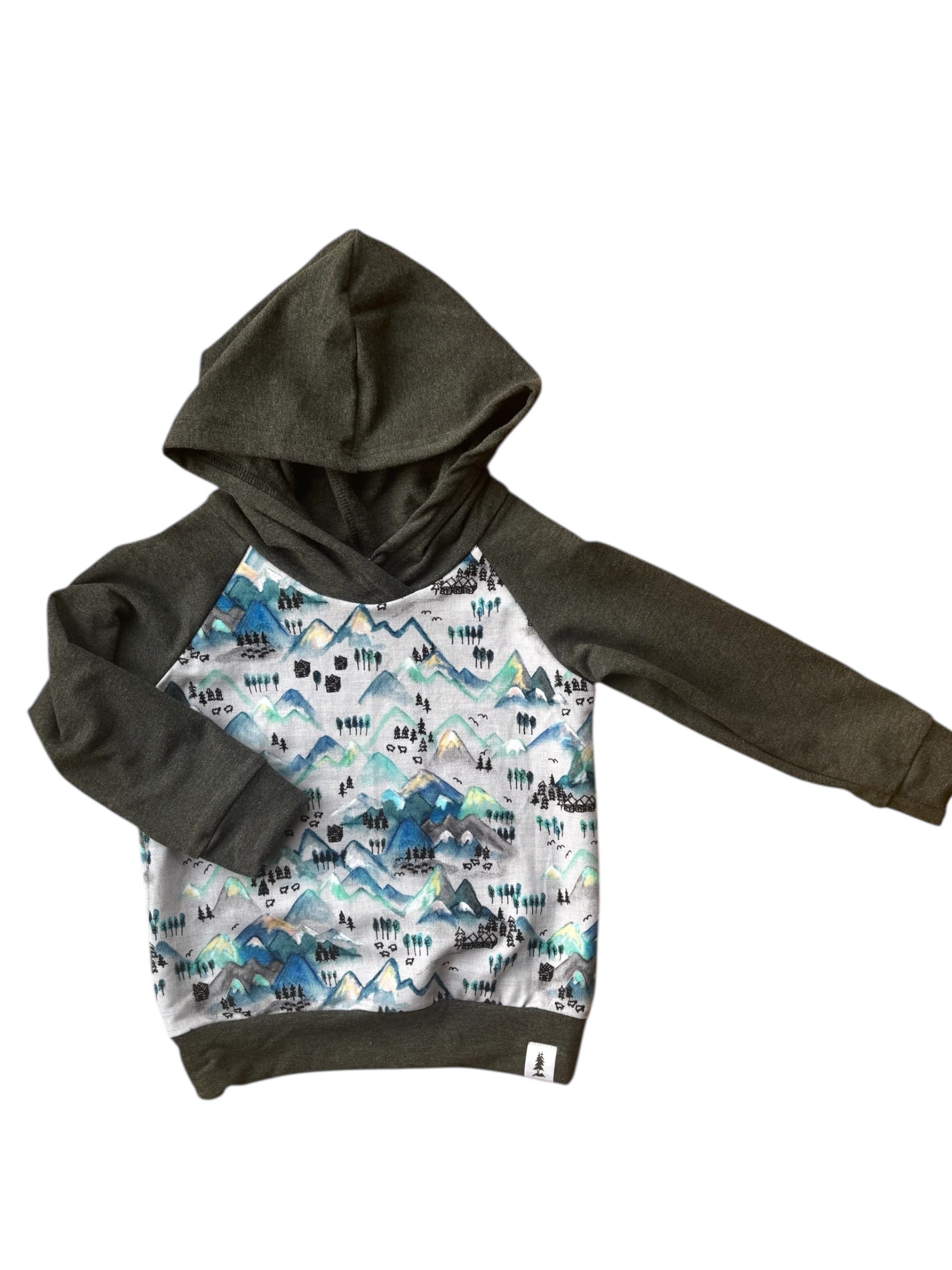 Charcoal Mountain Range Hoodie